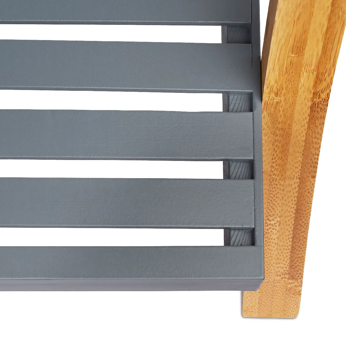 Helloshop26 Porte-serviettes sur pied 3 barres bambou