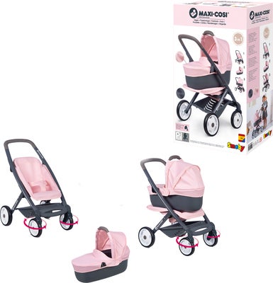 Smoby Maxi-Cosi Dukkevogn 3-i-1, Rosa