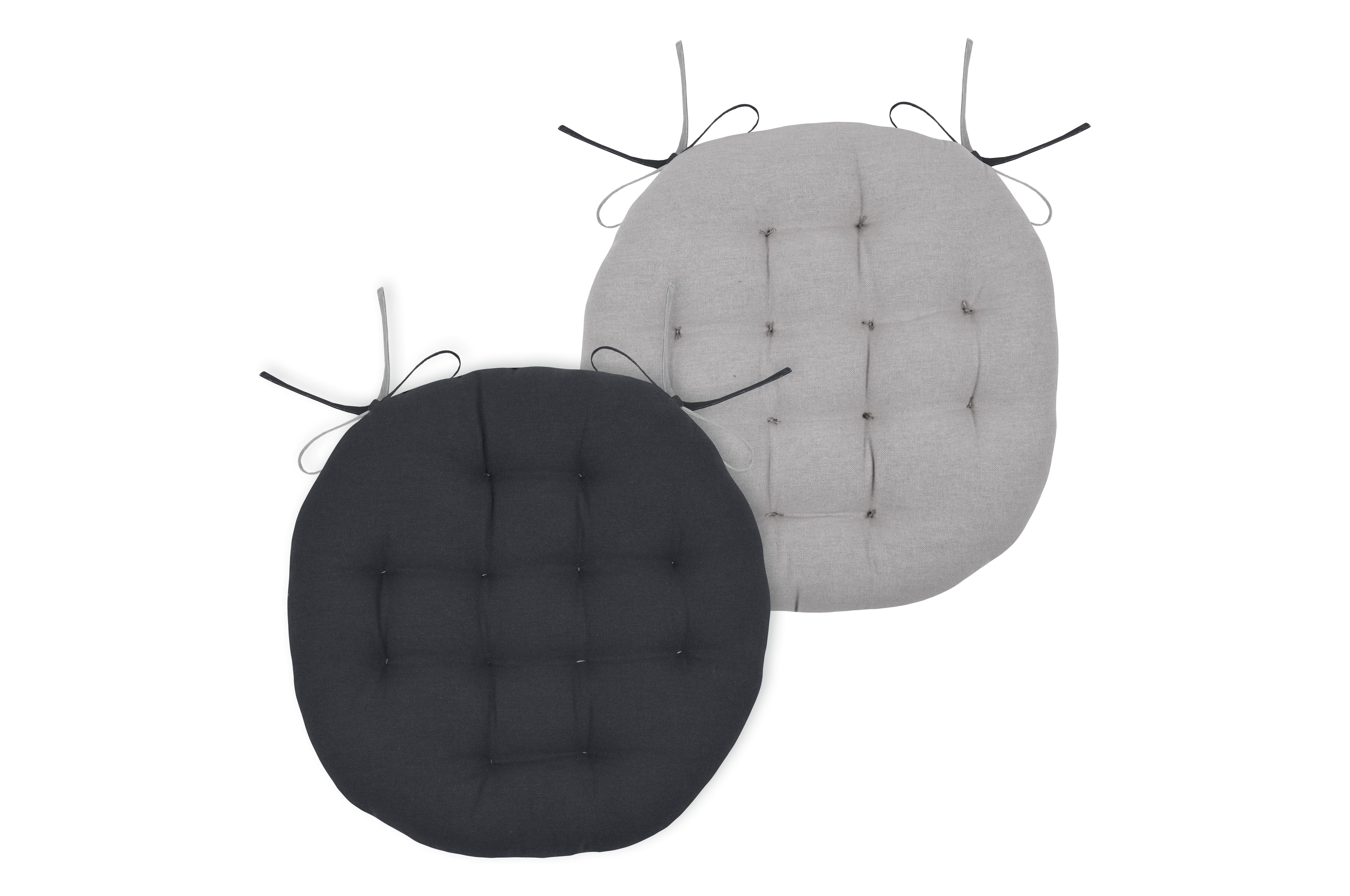 DUO GALETTE ANTHRACITE SOURIS RONDE D.38CM