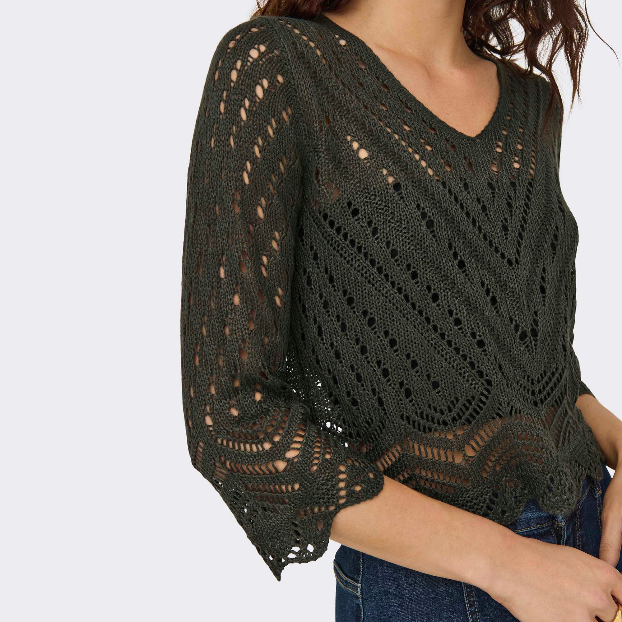 Pull Femme kaki