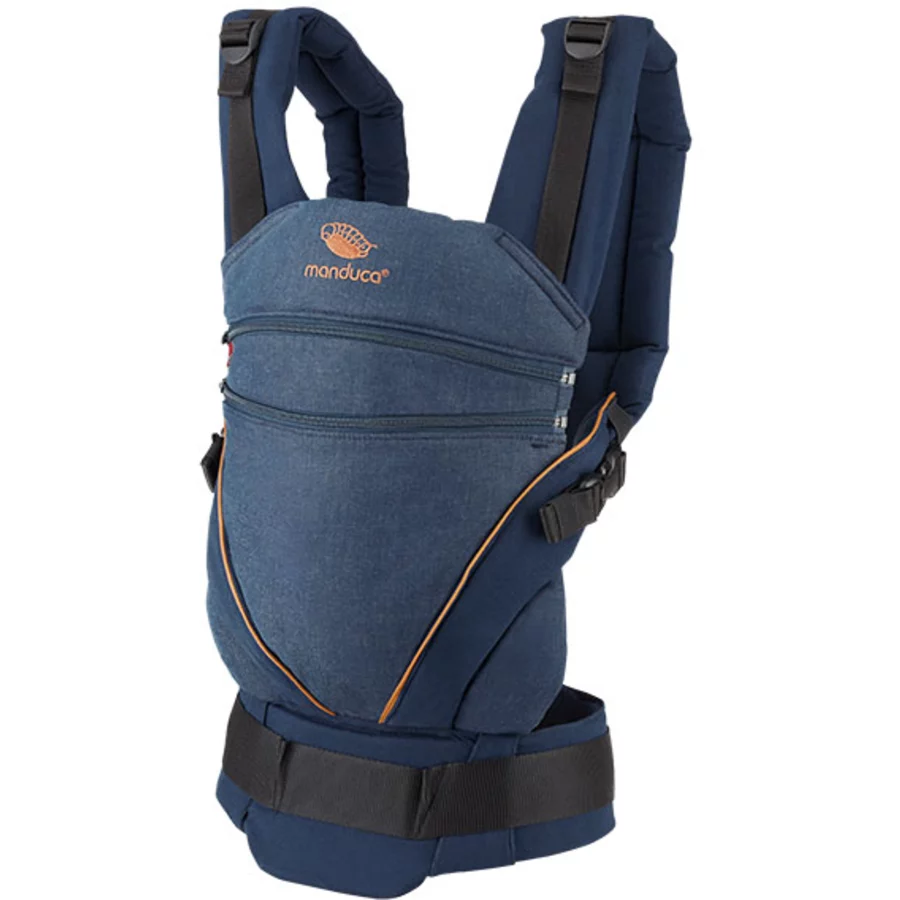 manduca Babytrage XT Cotton Denimblue-Toffee