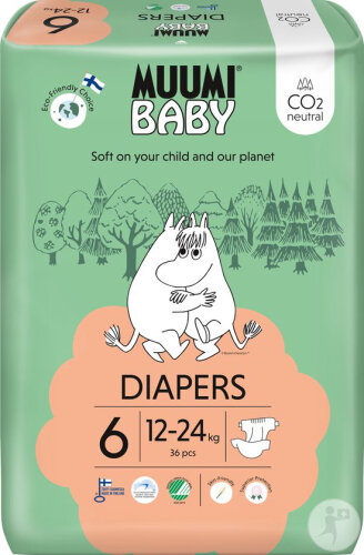 Muumi Baby Pants Taille 6 12-20kg 36 Pièces