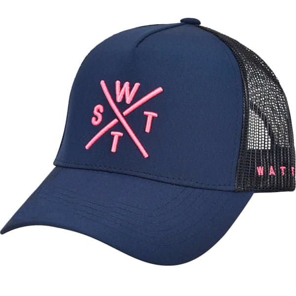Casquette WATTS TRUCKER CAP TRIBE INK/ LOGO FLUO PINK