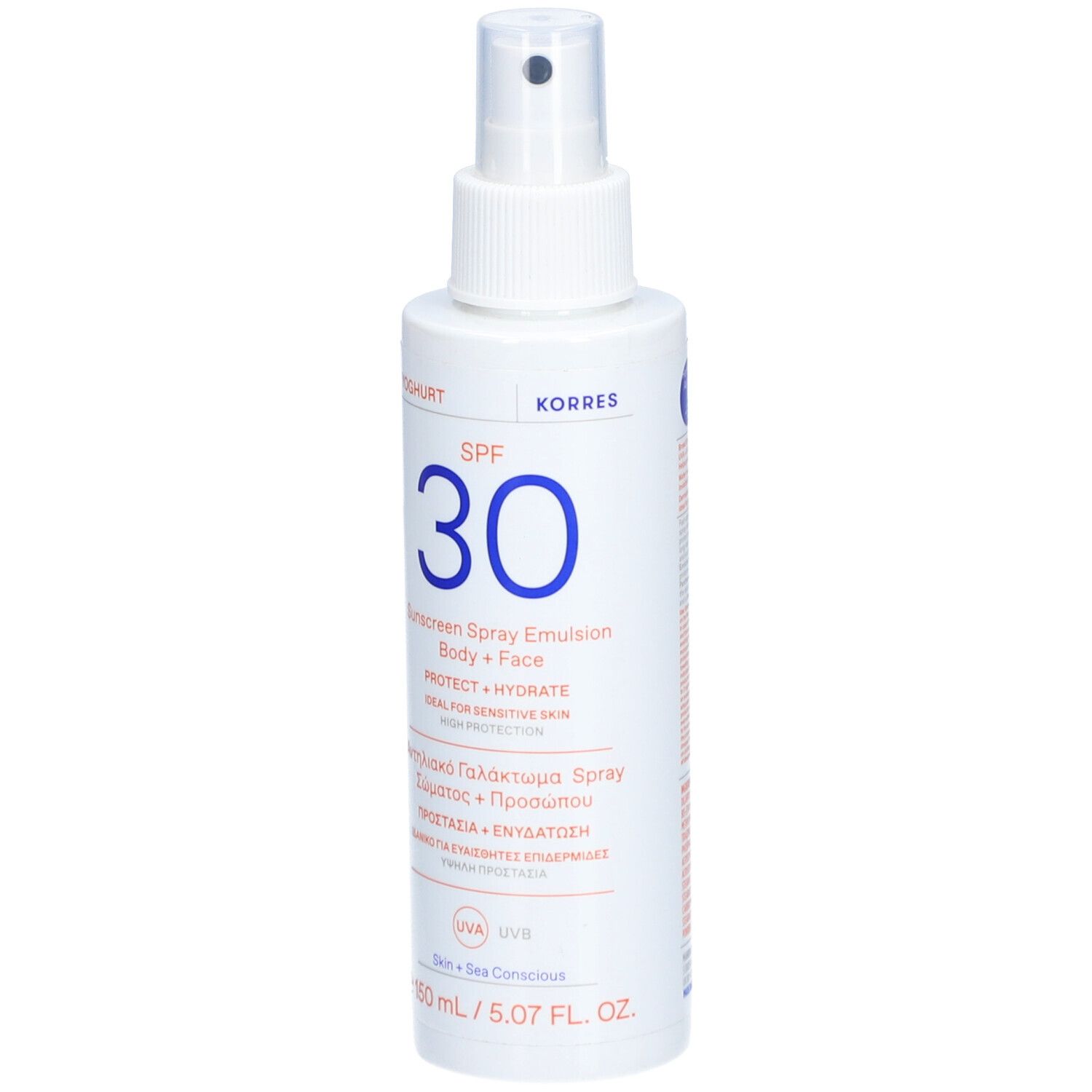 KORRES Yoghurt Sonnenschutz Sprüh-Emulsion für Gesicht & Körper SPF50