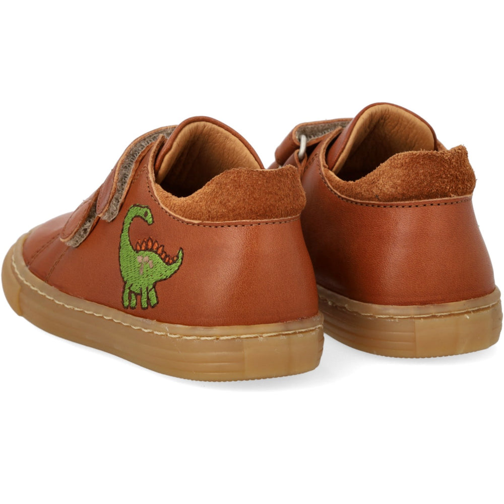 Køb Angulus Cognac/Cognac Sneaker Med Dinobroderi