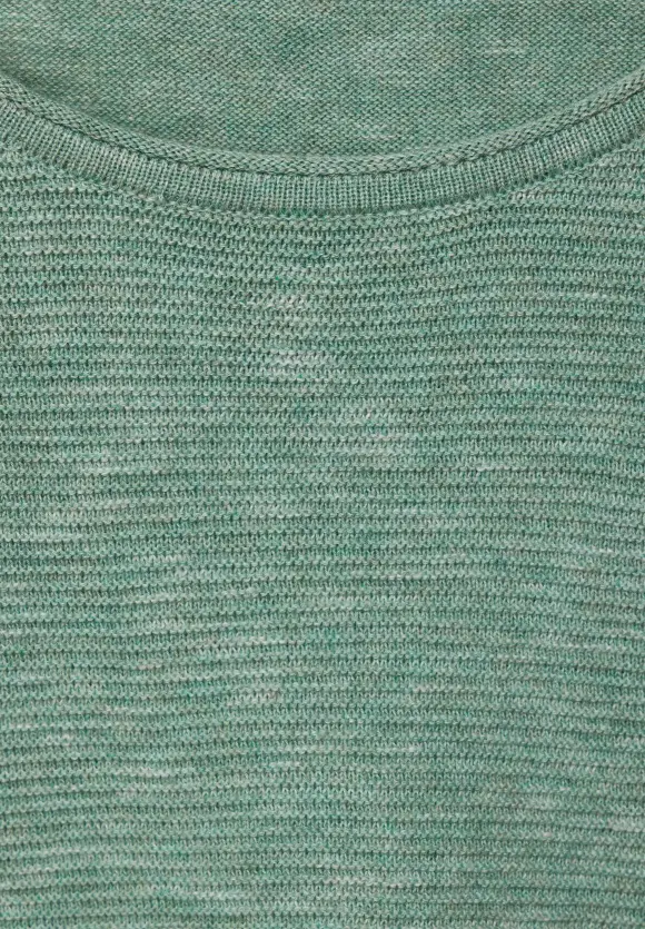 Struktur Pullover - heather sage green melange