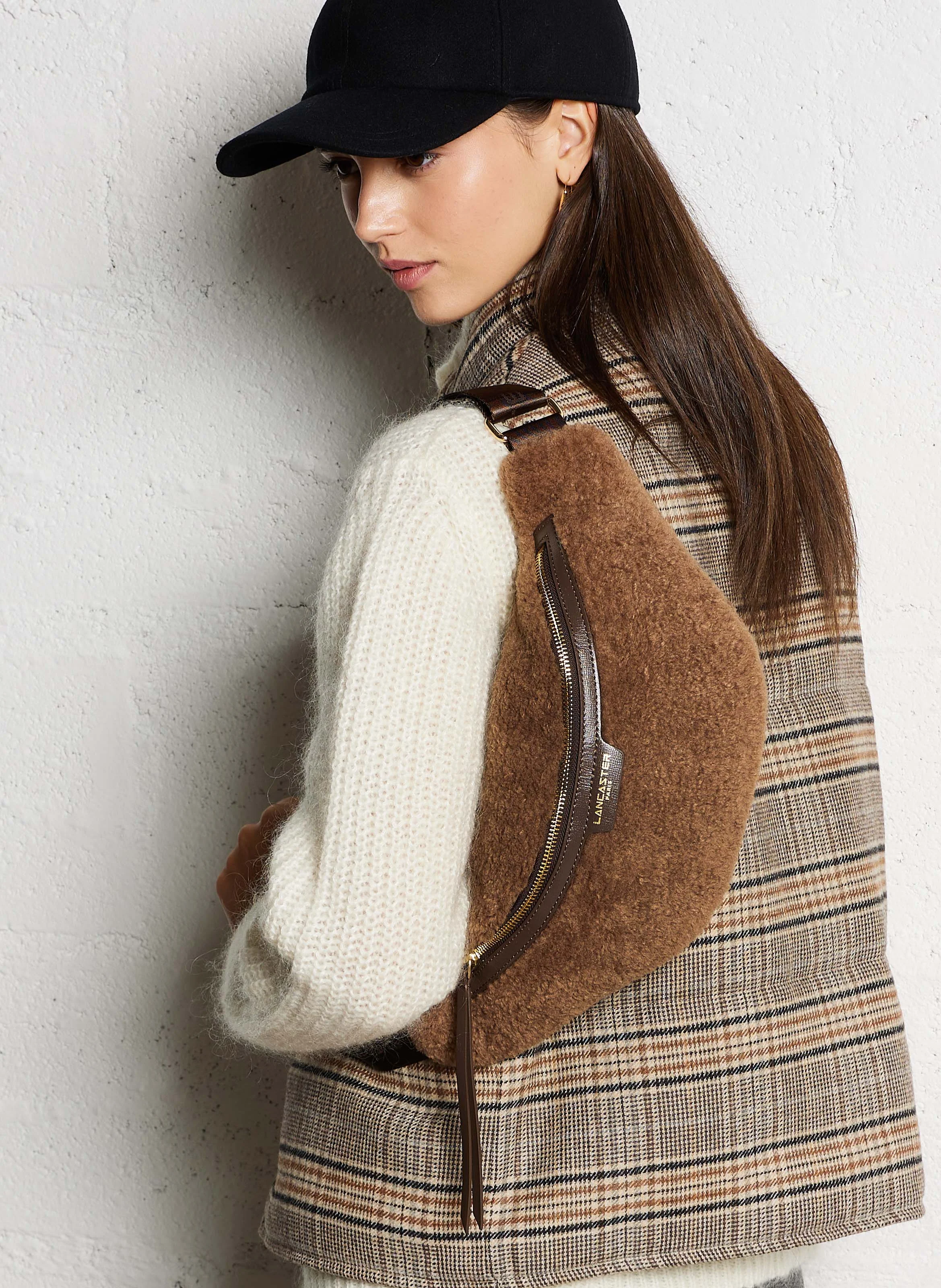 MOUMOUTE - Sac banane en sherpa | Marron