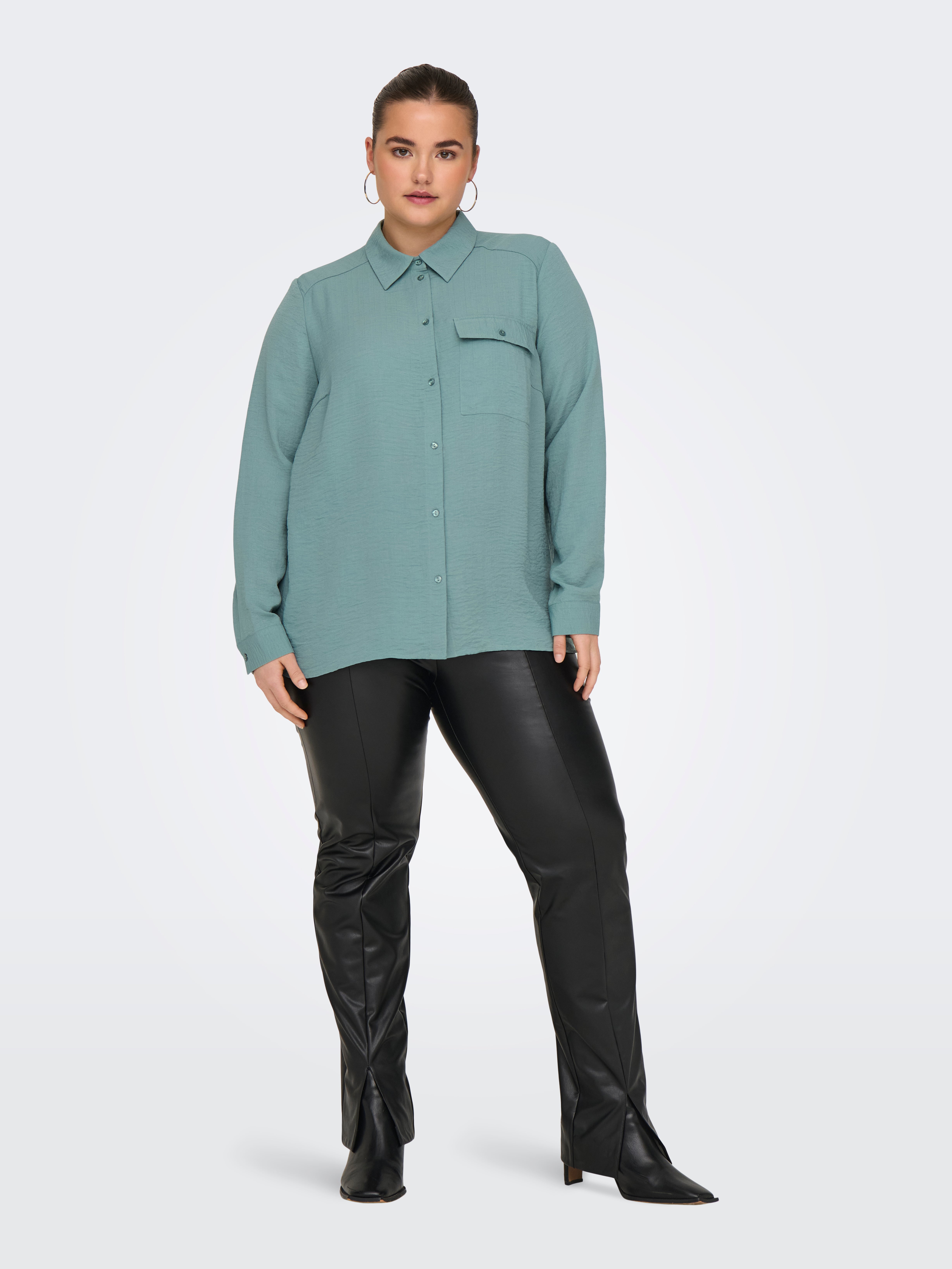 CARJOLEEN Hemd Chinois Green