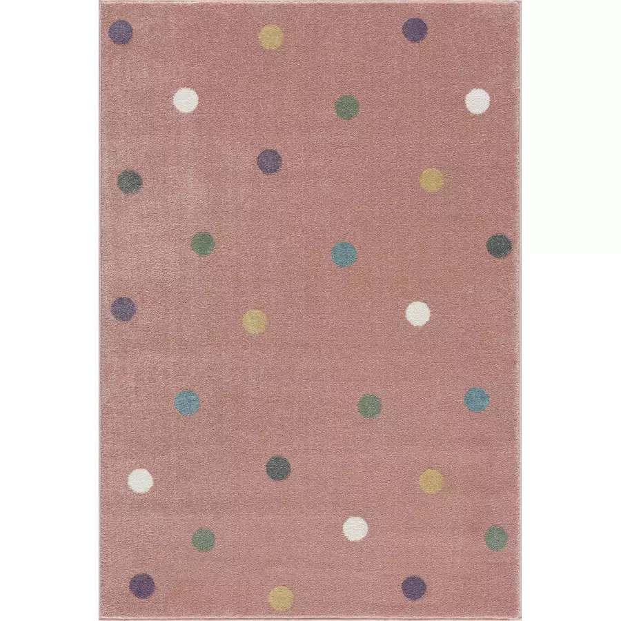 LIVONE Kinderteppich Happy Rugs Wheel rosamulti
