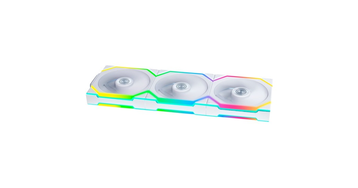 Lian LiUNI FAN SL120 Wireless RGB case fans  (Wit, 3 stuks, 124.5 x 120 x 28 mm, PWM)
