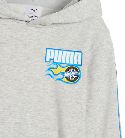 Puma x Hot Wheels Kapuzenpullover - Grau Meliert m. Blau