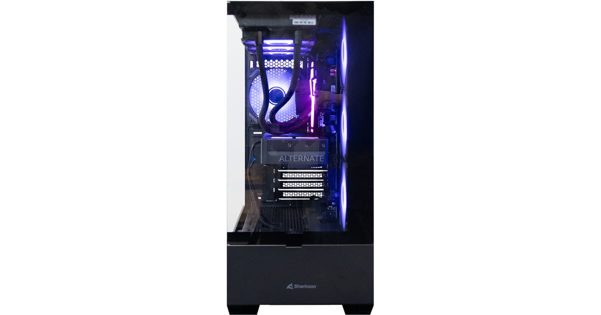 ALTERNATEThunderstorm Starter Ryzen 7 – RTX 5070 Ti Gigabyte Limited edition gaming pc  (Zwart | R7 9700X | RTX 5070 Ti | 32 GB | 2 TB SSD)