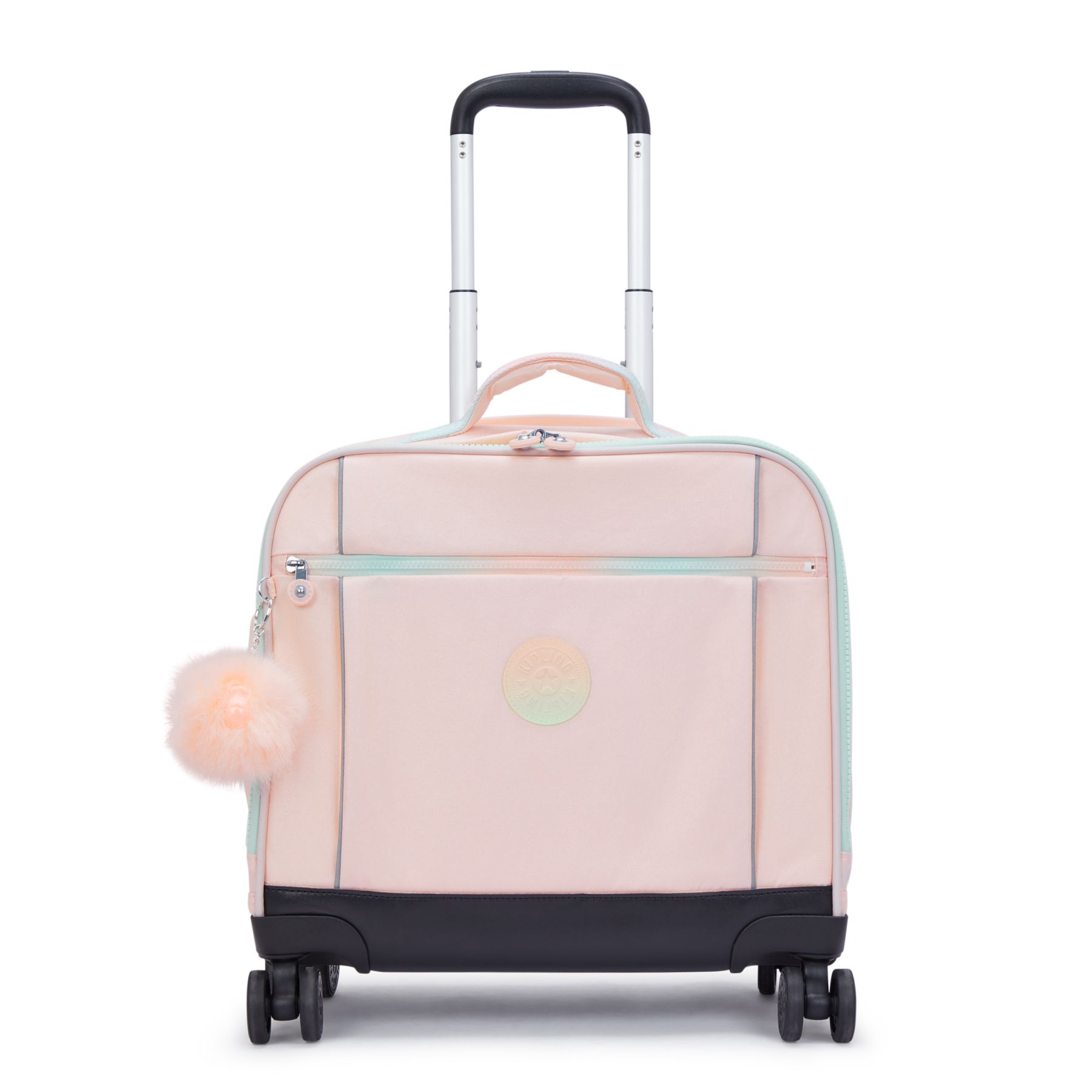 NEW STORIA Sac d'école à 4 roues pour enfants avec compartiment pour ordinateur - Blush Metallic