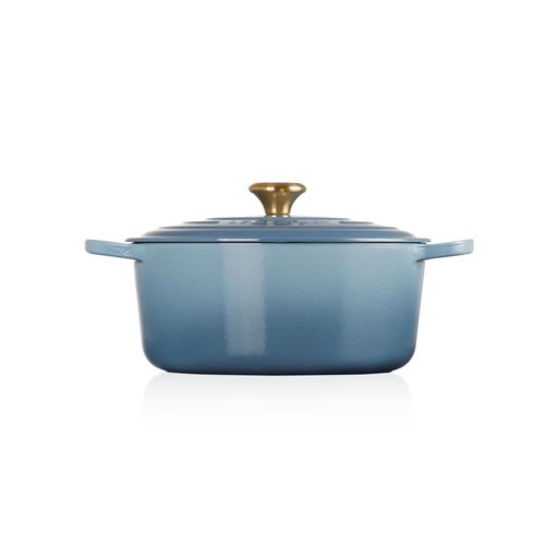 Le Creuset Signature Rund Støbejernsgryde, Chambray, 6,7 L