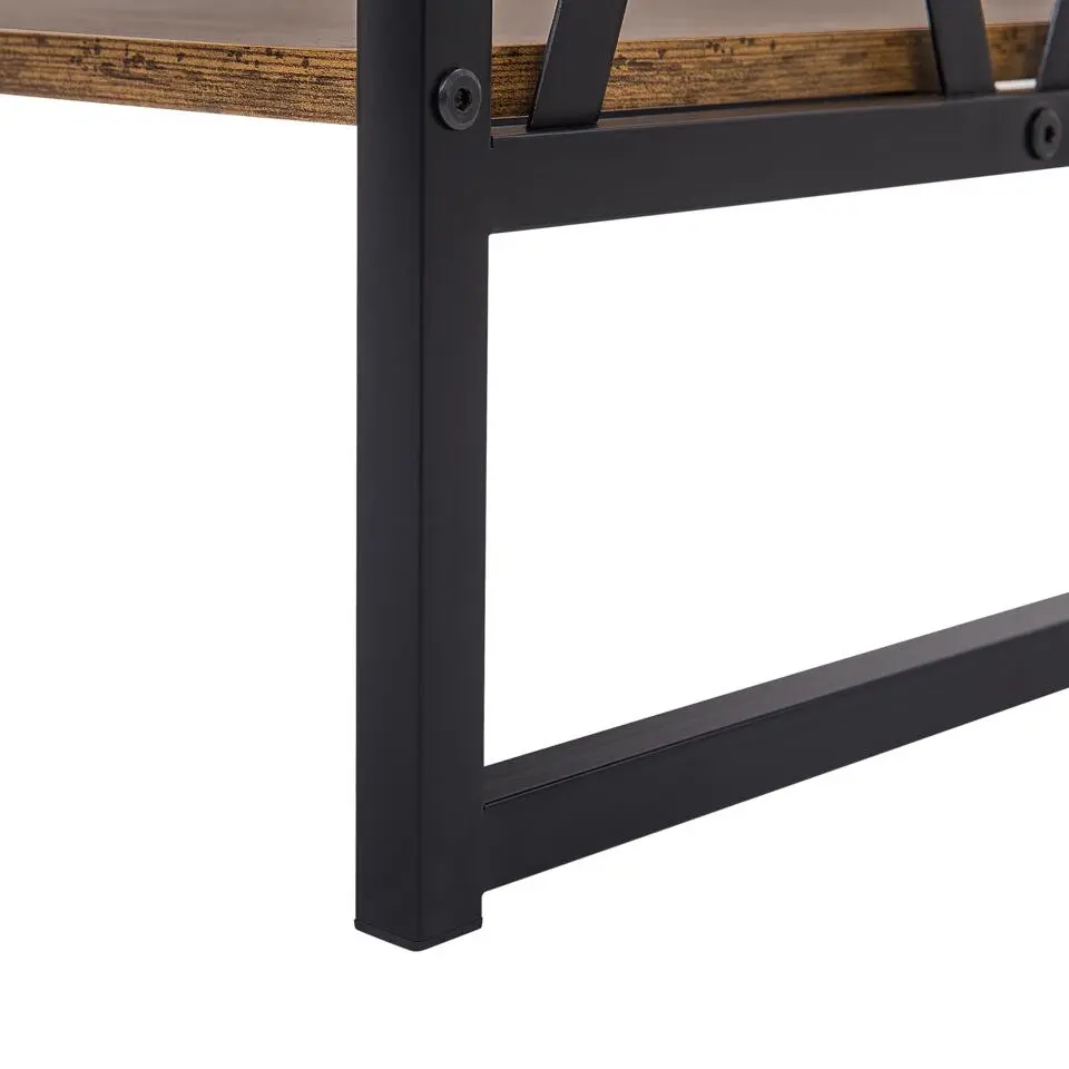 AYDEN - Consoletafel - Donkere houtkleur - MDF