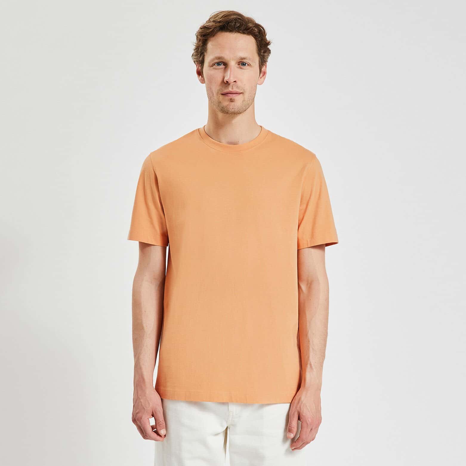 Tee shirt 'le parfait by JULES' coton issu de l'ag Orange foncé