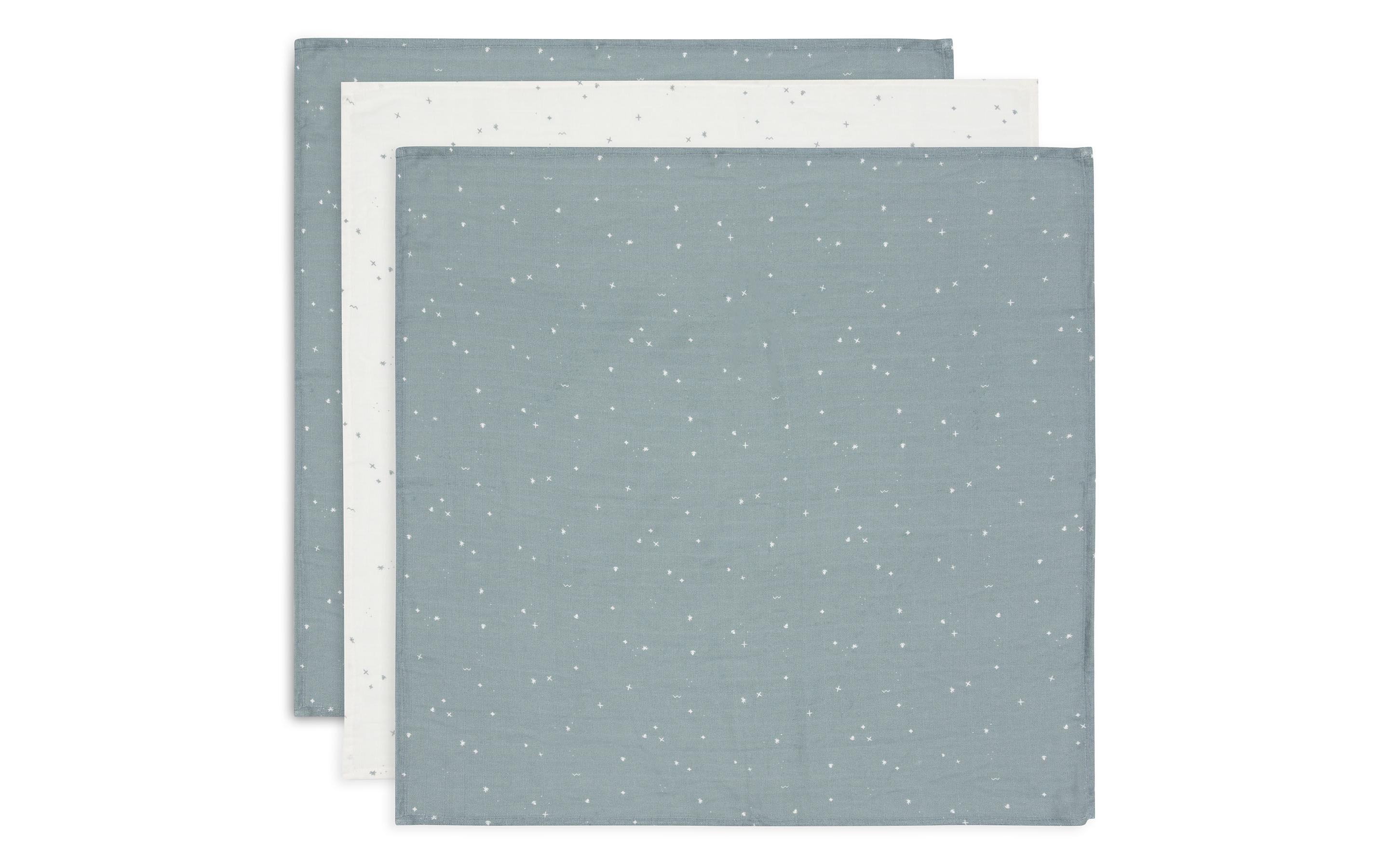 Mulltuch Nuscheli 3er Set Sea Green 70 cm x 70 cmMultifunktionale Spucktücher