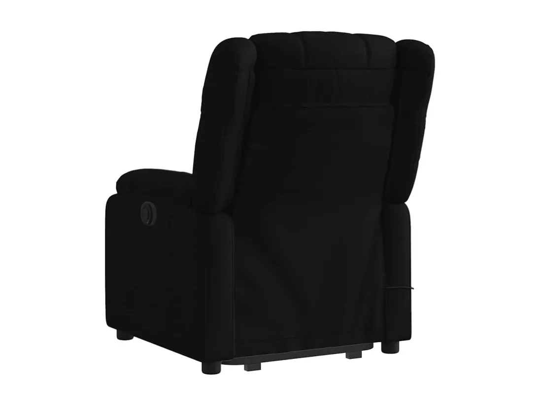 Fauteuil massant inclinable Noir Tissu