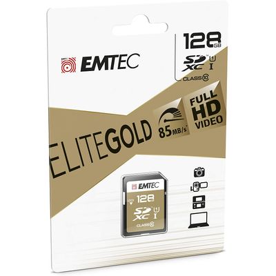 Emtec Elite Gold - carte mémoire 128 Go - Class 10 - SDXC UHS-I U1