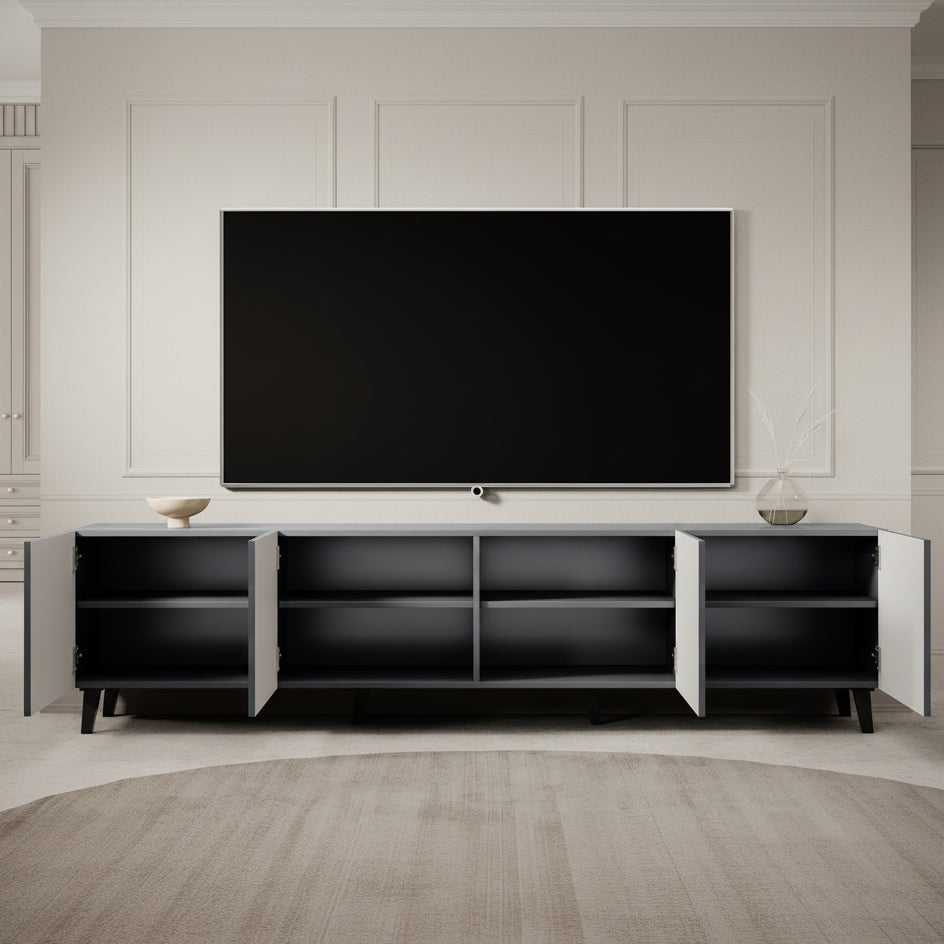 Vintar - TV-Meubel - Antraciet - 200 cm