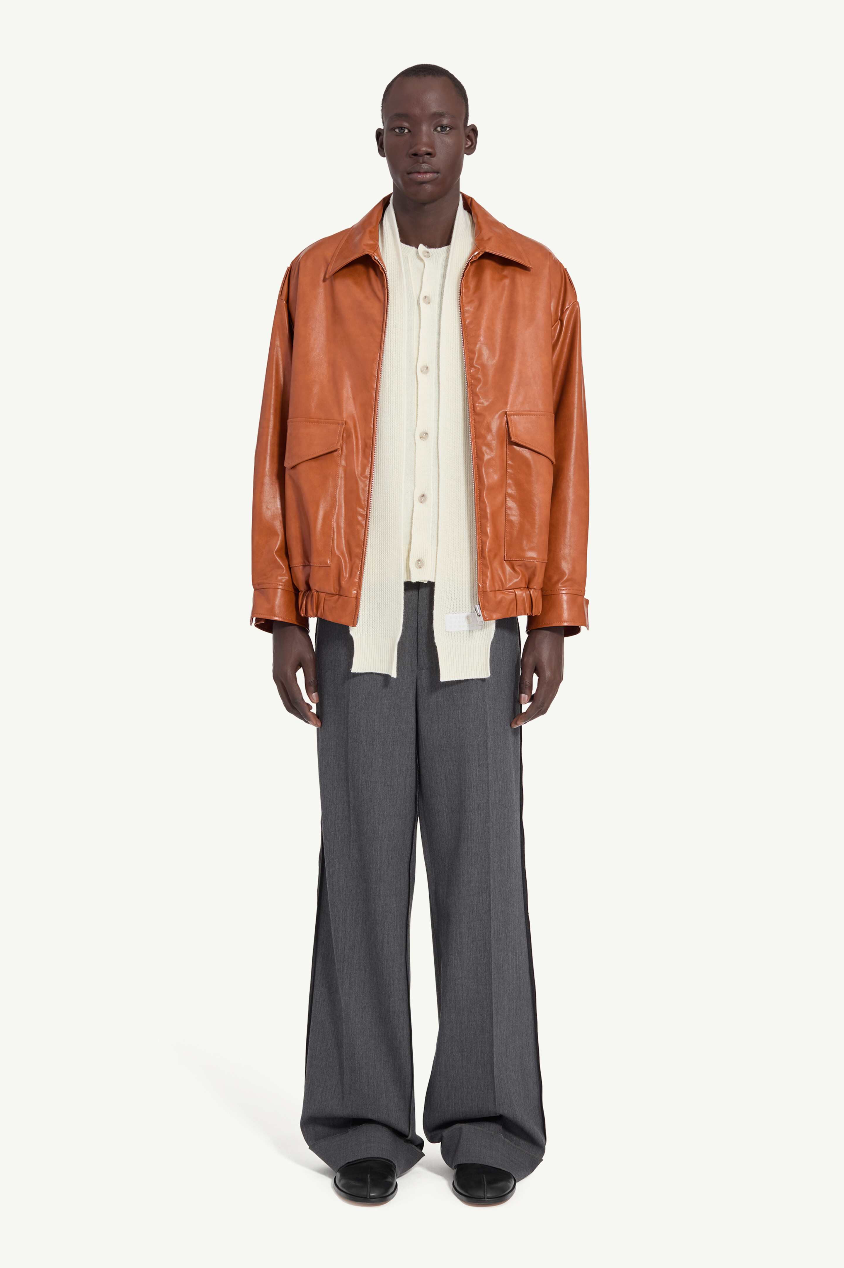 Veste en simili cuir pour femme | MM6