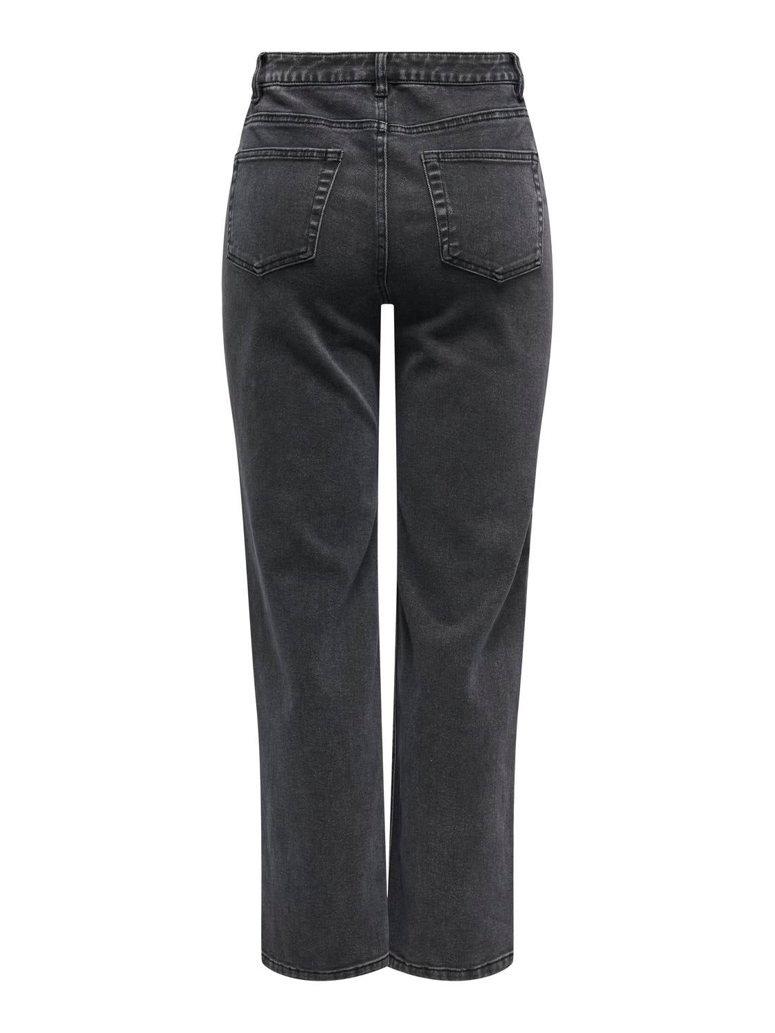 JDYSTINE Hohe Taille Skinny Fit Jeans Black Denim
