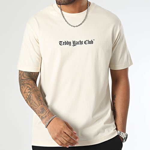 Tee Shirt Oversize Large Art3D Series Beige Vintage