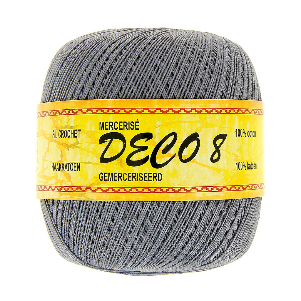 Fil en coton à crocheter bleu 100g