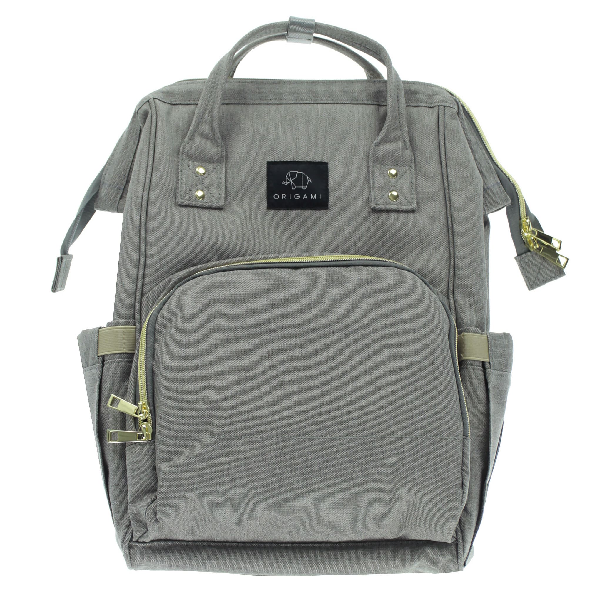 Origami Sac à Couches à Dos - Gris