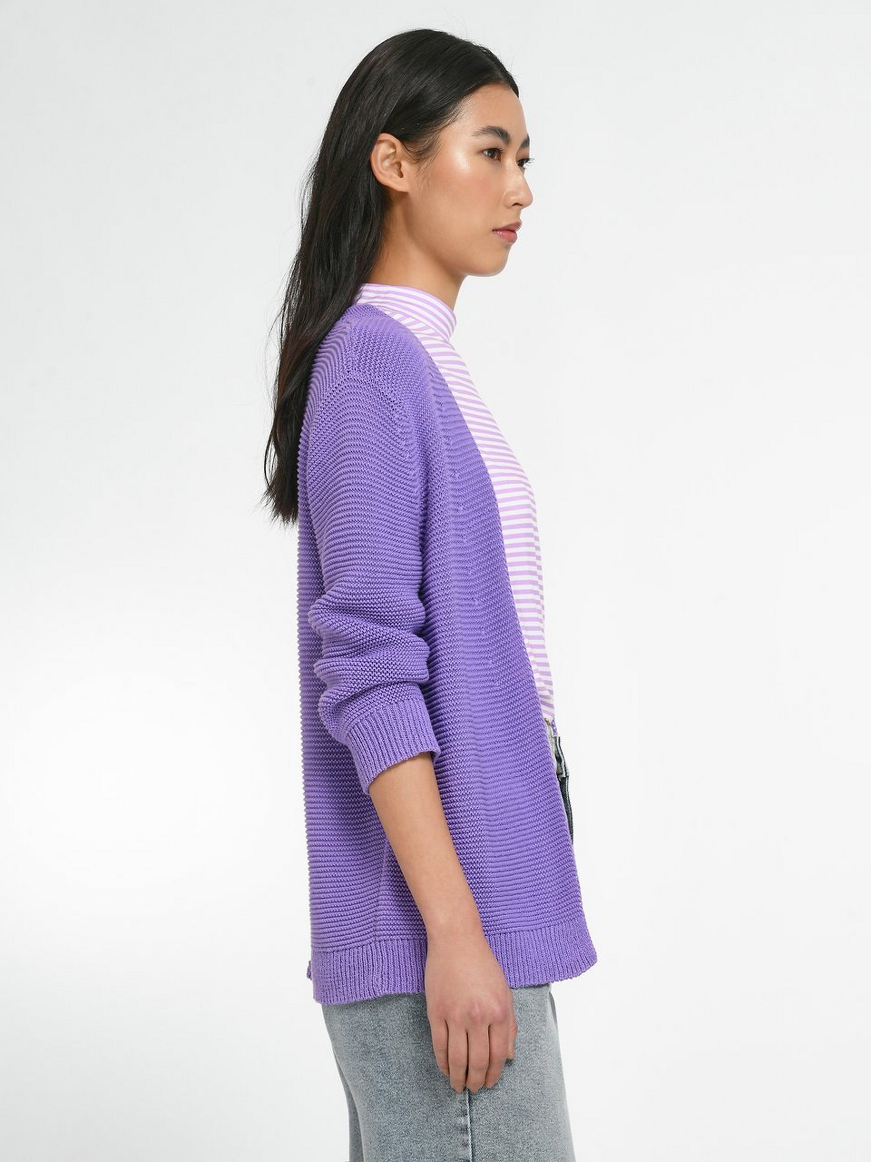 Strickjacke mit 3/4-Arm