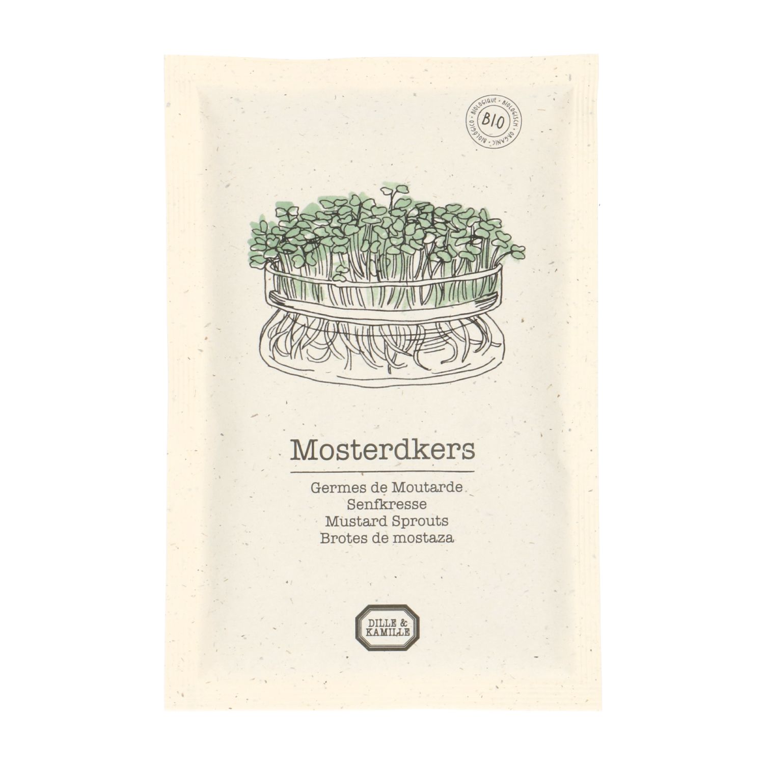 Kiemgroente, biologisch, mosterdkers, 50 g