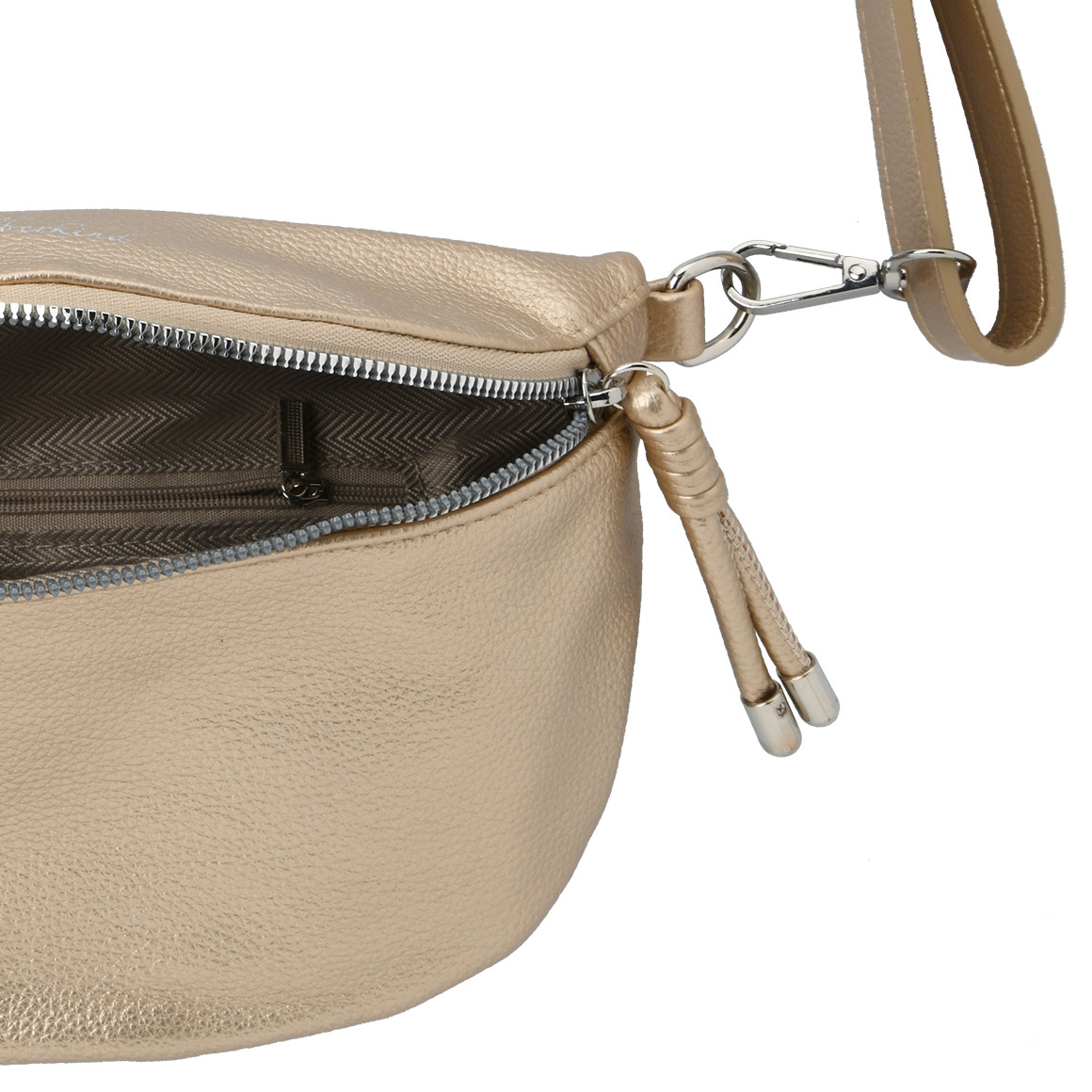 Gina Benotti Damen Hip-Bag aus Lederimitat gold