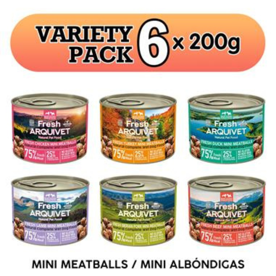 Variety Pack - Fresh MINI Meatballs 6x200gr