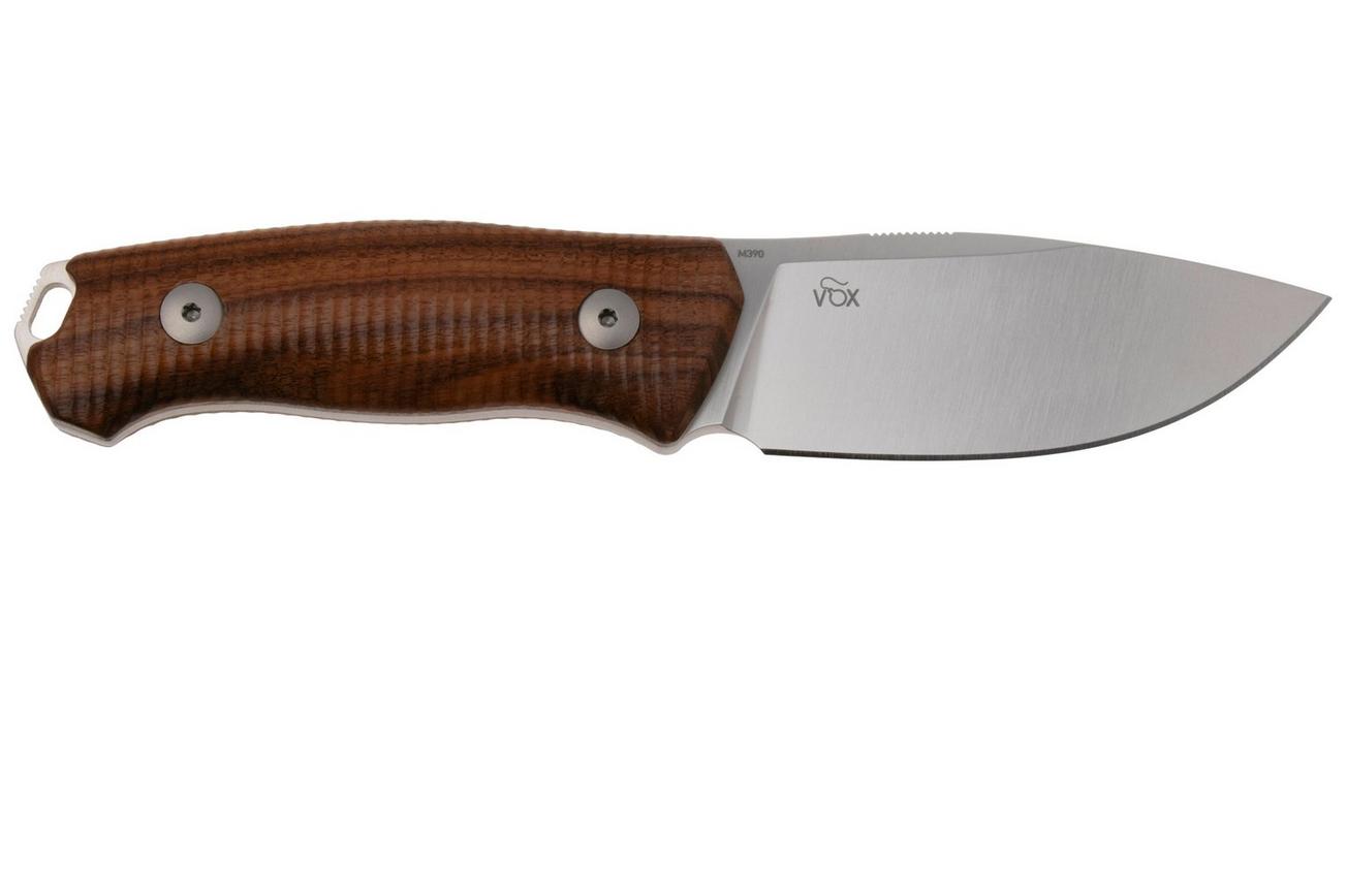 MKM Small Lov MK-SL-S, Satin M390, Santos Wood vaststaand mes, Jesper Voxnaes design