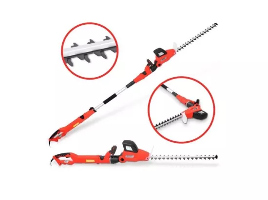 Hecht jardin 675 Taille haie telescopique 750 W 2.35 m a 2.80 m double coupe epee