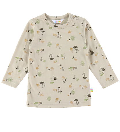 Joha Bluse - Wolle - Beige m. Pilze