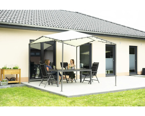 Gazebo ShelterLogic Steel Canopy Pacifica 1010 317 x 317 cm lichtgrijs