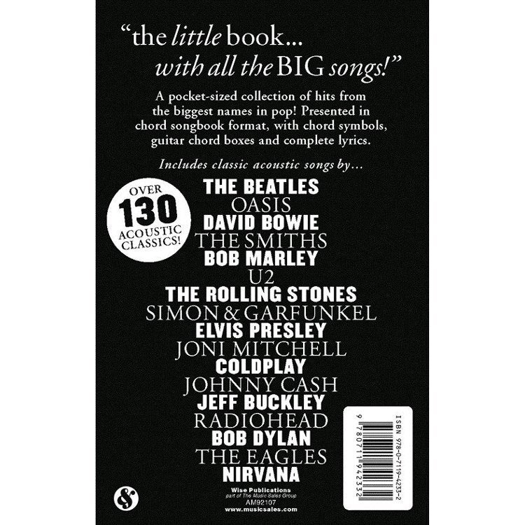 MusicSales The Little Black Songbook: Acoustic Hit Songs