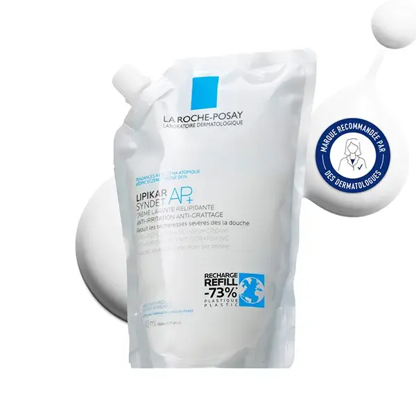 La Roche-Posay Lipikar Syndet AP+ Creme de Limpeza Repositor de Lipídios Refil Eco 400ml