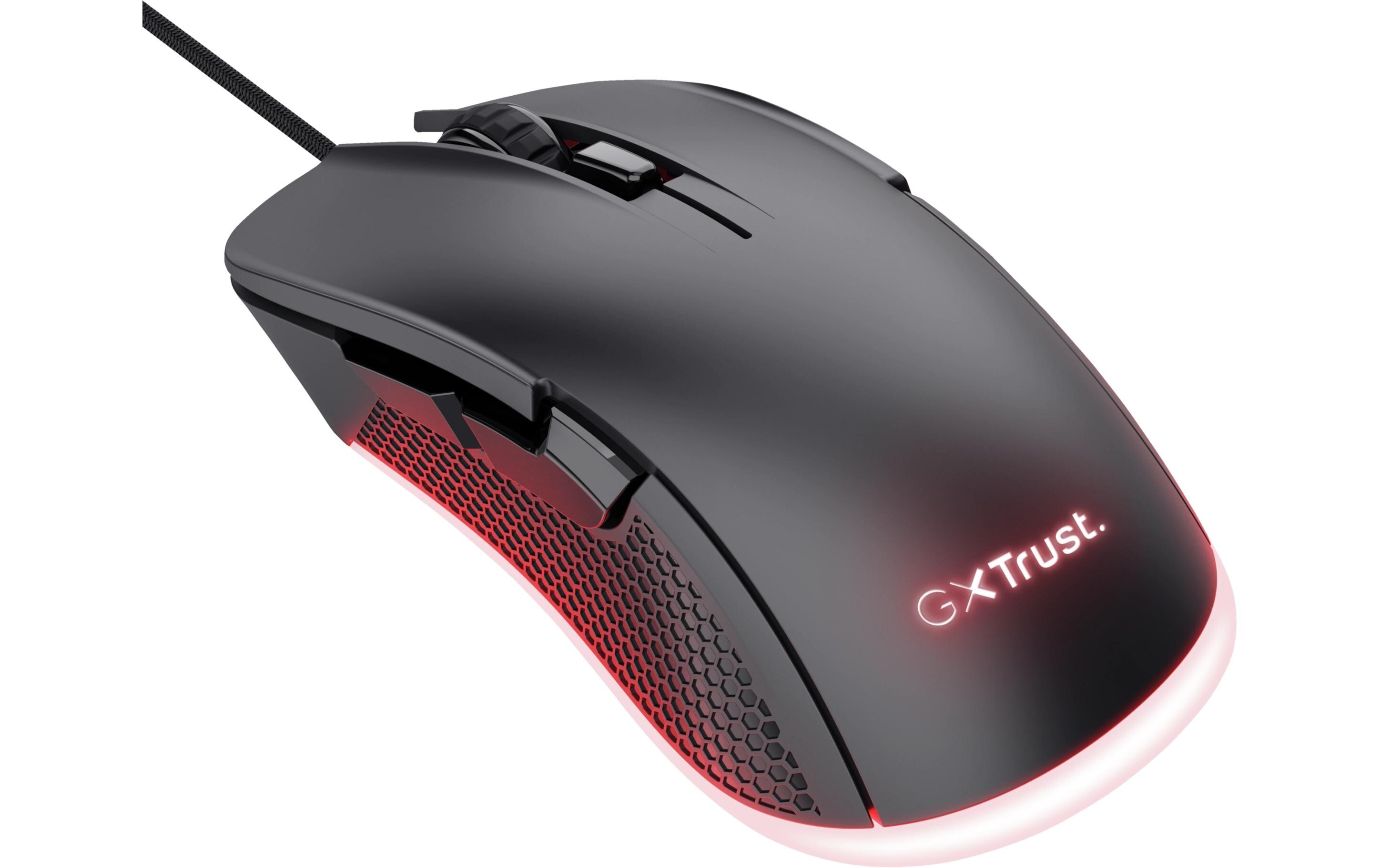 Gaming-Maus GXT922 Ybar SchwarzGaming-Maus mit 7200 dpi Auflösung und vollständiger RGB-LED-Beleuchtung