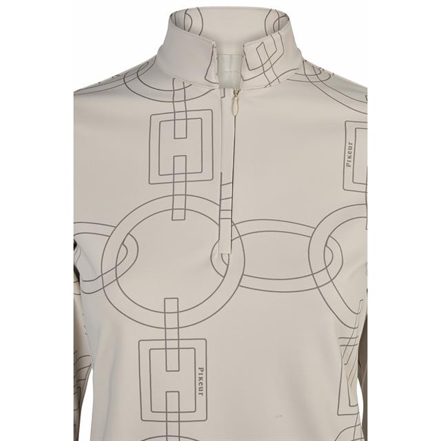 Trainingsshirt Pikeur Selection Print Lichtgrijs