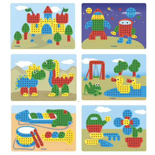 Miniland mozaïekpuzzels - 6st
