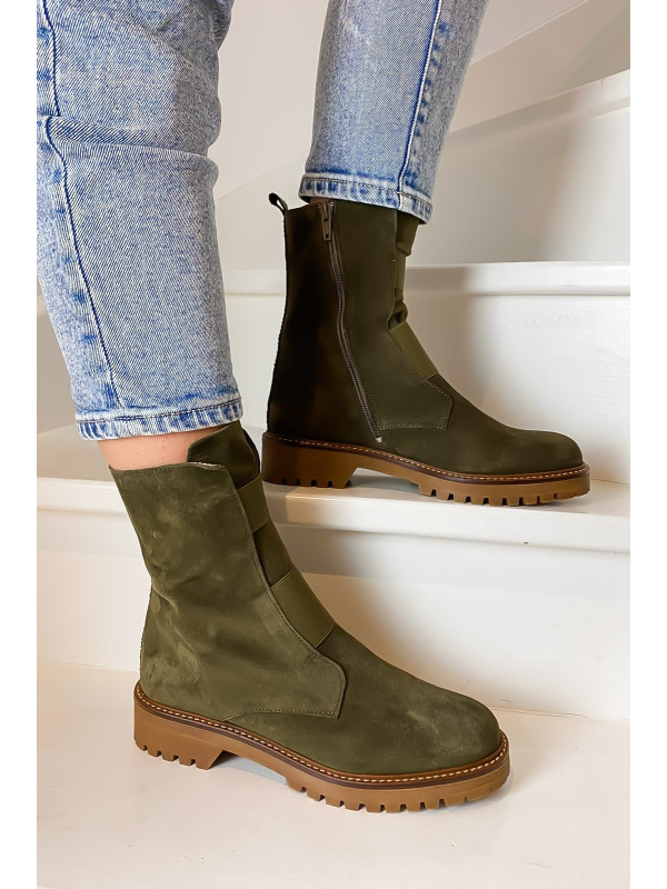 Reqins - Bottines Dusky Peau Kaki