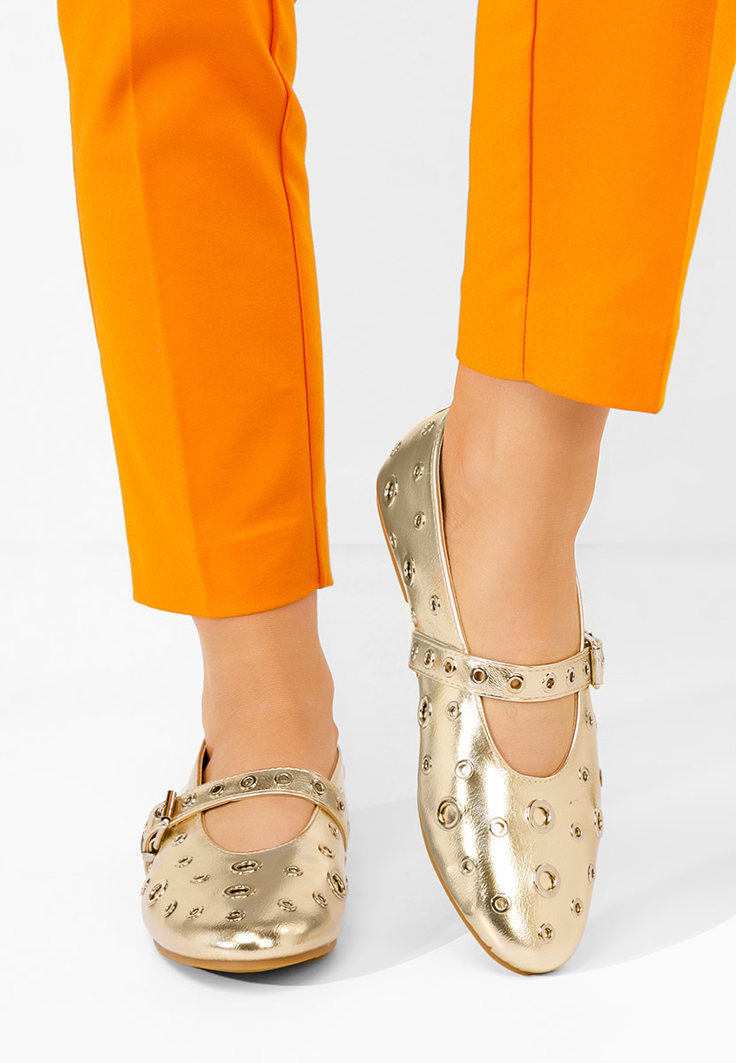 Ballerines femme dorées Frista