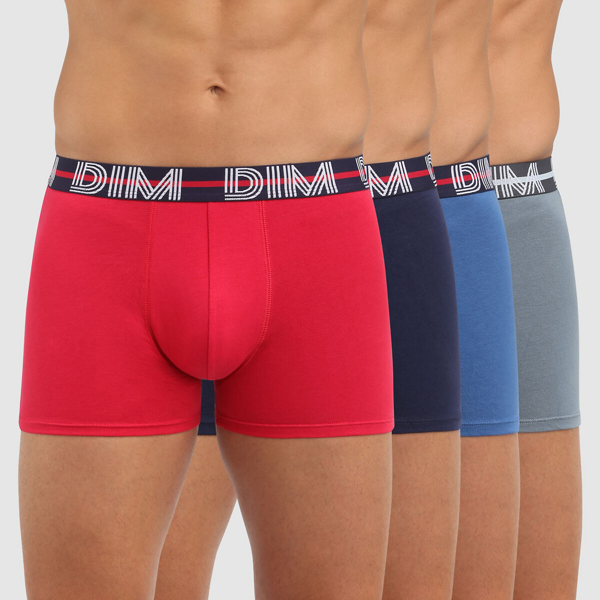 DIM<br>Conjunto de 4 cuecas boxer Powerful