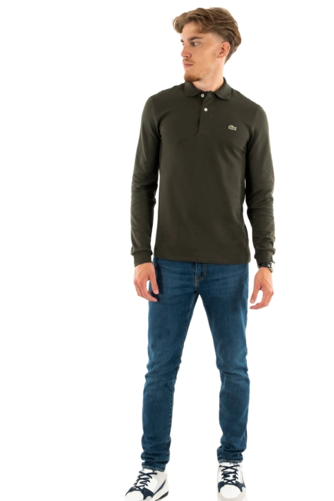 Polos manches longues lacoste l1312 l7a aubier