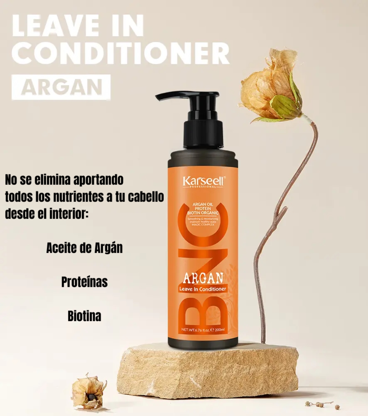 Karseell - *BNC* - Condicionador sem enxágue com óleo de argan