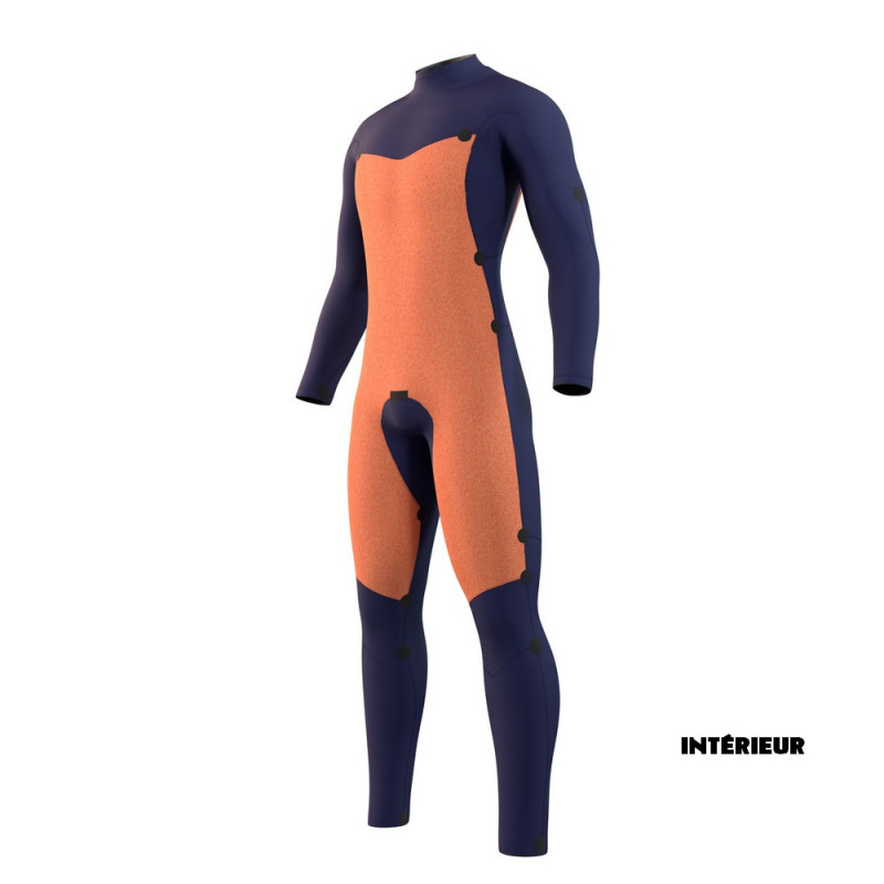 COMBINAISON MYSTIC STAR 3/2 FRONTZIP NOIR