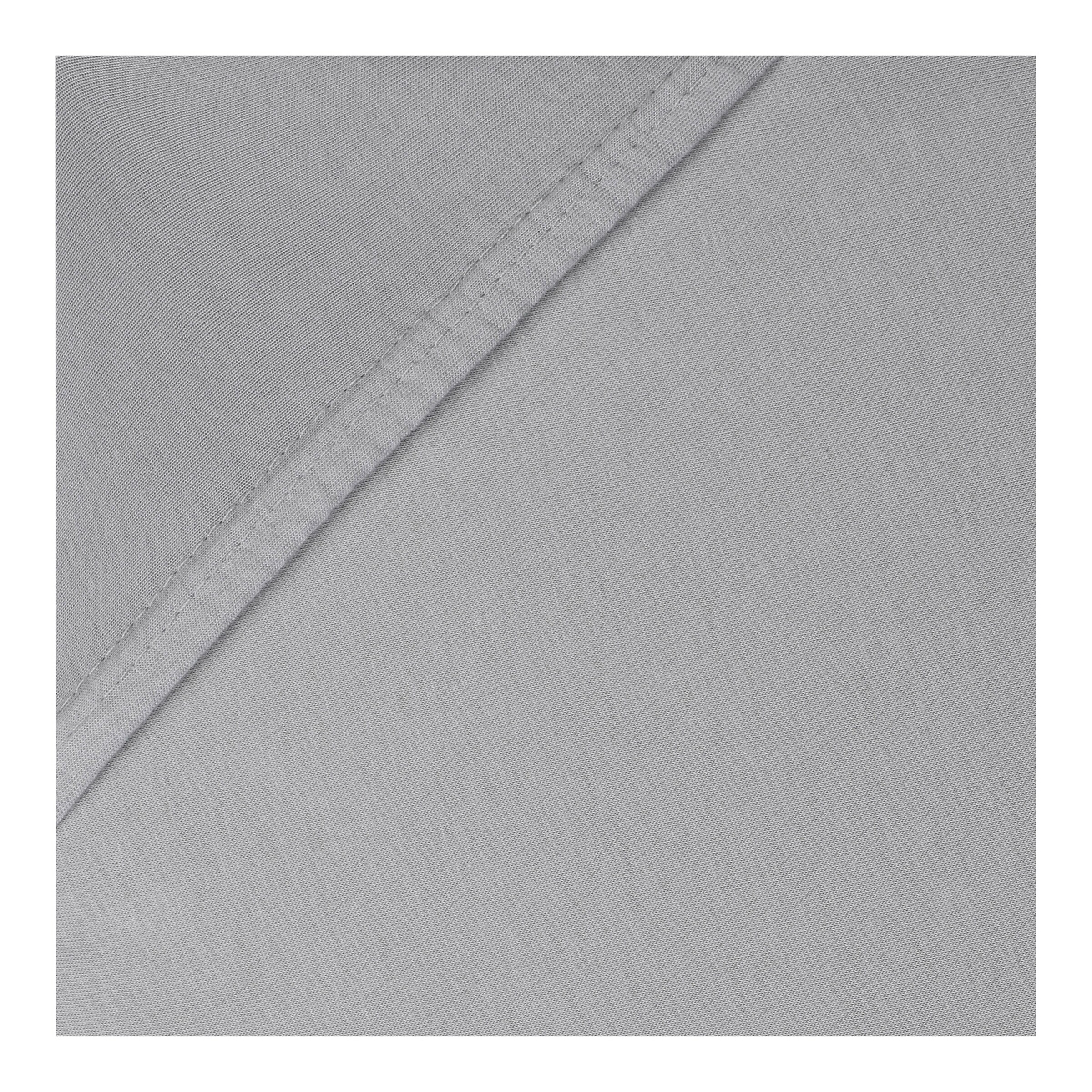 babybay® 2er-Pack Jersey-Spannbetttücher Deluxe für Beistellbett Original grau