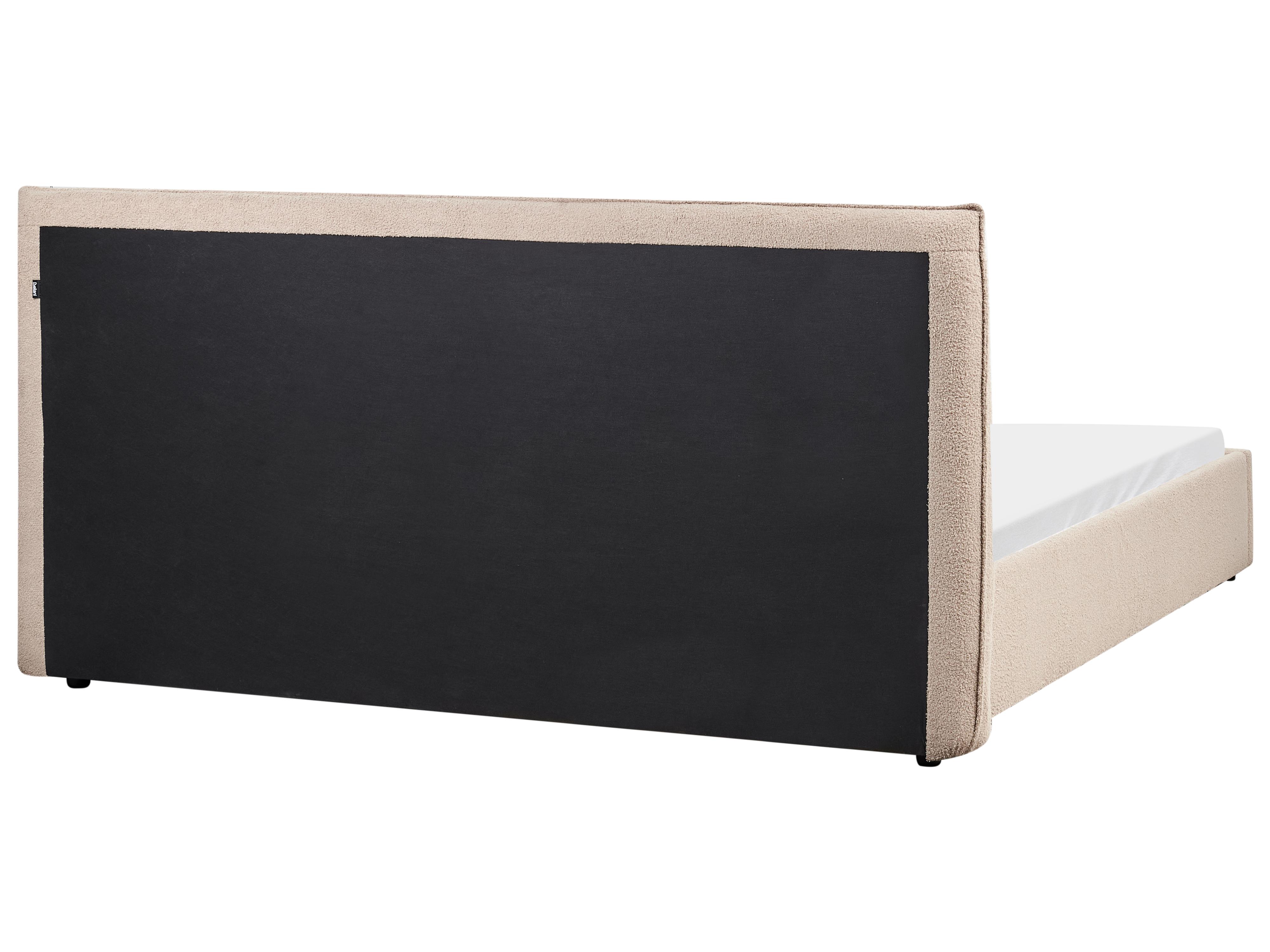 Waterbed Bouclé LAVAUR 180 x 200 cm Taupe